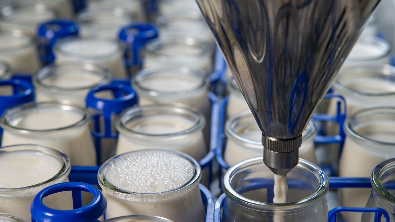 process produit laitier conditionnement