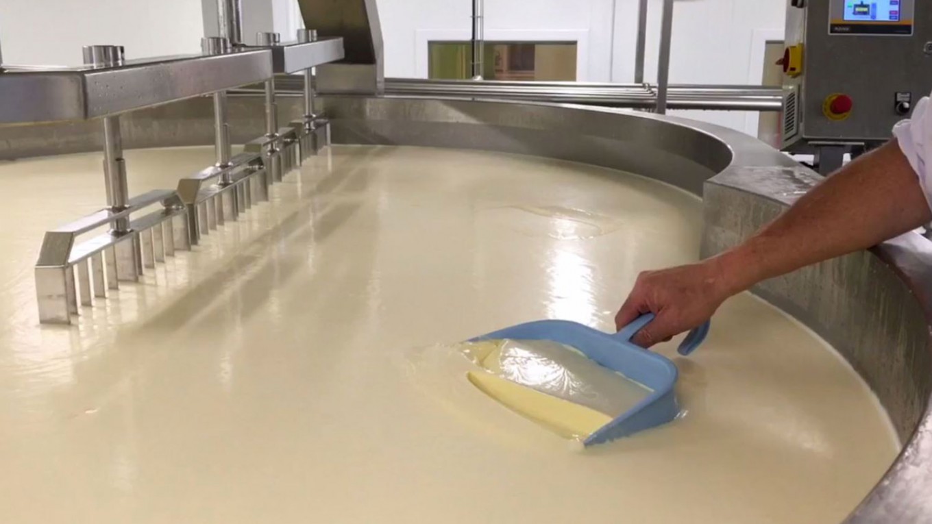 process produit laitier pate pressees cuite caillage